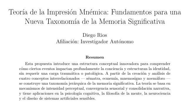 Teoría de la Impresión Mnémica: una nueva forma de entender cómo ciertos recuerdos moldean quiénes somos